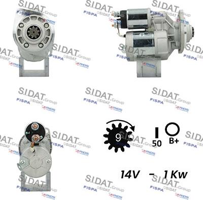 Sidat S12MG0353A2 - Стартер autocars.com.ua