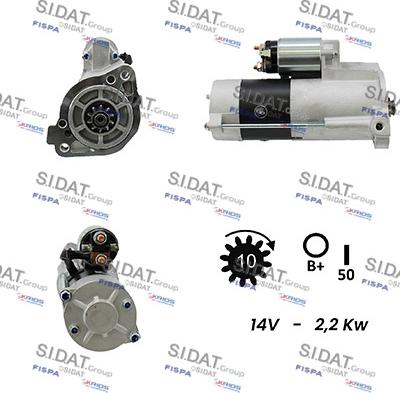 Sidat S12MH0041A2 - Стартер autocars.com.ua