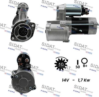 Sidat S12MH0130A2 - Стартер autocars.com.ua