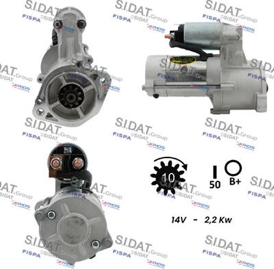 Sidat S12MH0130 - Стартер avtokuzovplus.com.ua