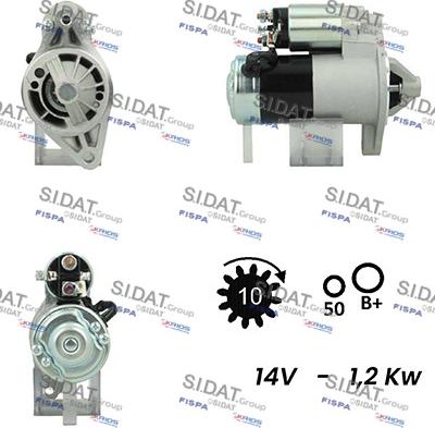 Sidat S12MH0393A2 - Стартер autodnr.net