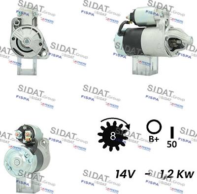 Sidat S12MH0553A2 - Стартер autodnr.net