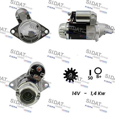 Sidat S12MH0580 - Стартер autodnr.net