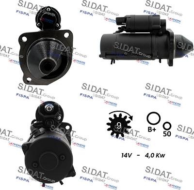 Sidat S12ML0265 - Стартер autocars.com.ua