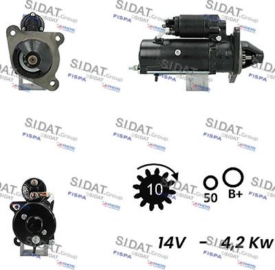 Sidat S12ML0284A2 - Стартер autocars.com.ua