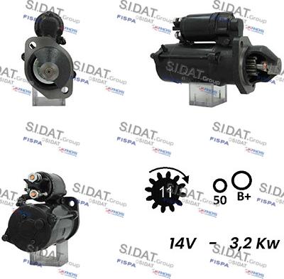 Sidat S12ML0391A2 - Стартер autocars.com.ua