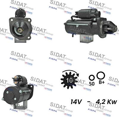 Sidat S12ML0663A2 - Стартер autocars.com.ua