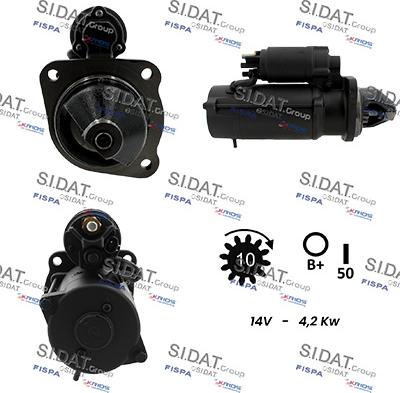 Sidat S12ML0663 - Стартер autocars.com.ua