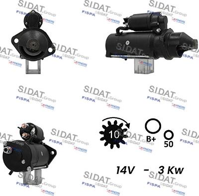 Sidat S12ML0683A2 - Стартер avtokuzovplus.com.ua