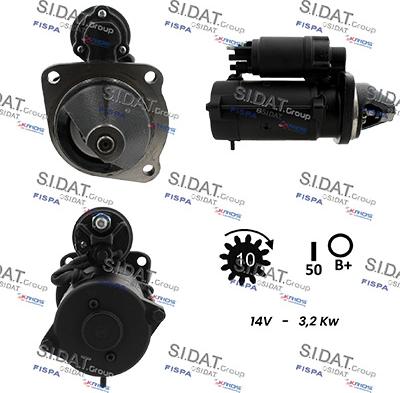 Sidat S12ML0973 - Стартер autocars.com.ua