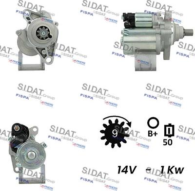 Sidat S12MT0318A2 - Стартер autodnr.net