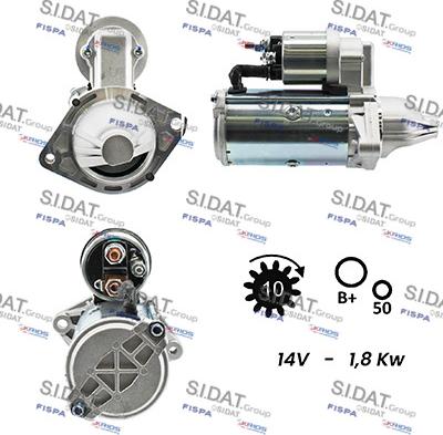 Sidat S12VA0084A2 - Стартер autocars.com.ua