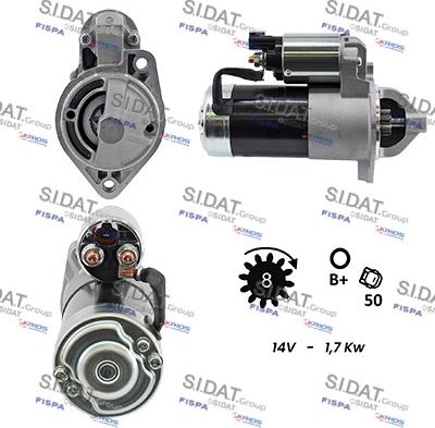 Sidat S12VA0086 - Стартер autocars.com.ua