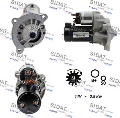 Sidat S12VA0238 - Стартер autodnr.net