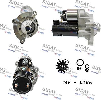 Sidat S12VA0433A2 - Стартер autodnr.net