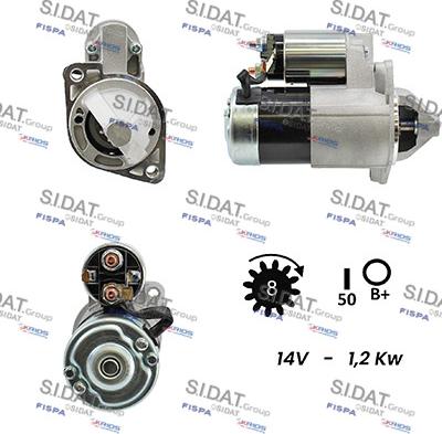 Sidat S12VA0552A2 - Стартер autodnr.net