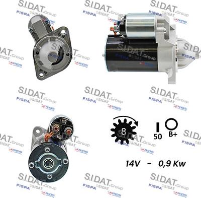 Sidat S12VA0554 - Стартер autocars.com.ua