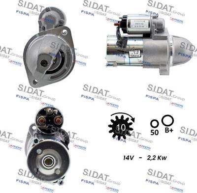 Sidat S12VA0808 - Стартер autocars.com.ua