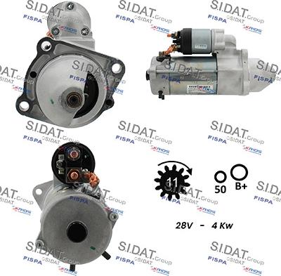 Sidat S24BH0064 - Стартер autodnr.net