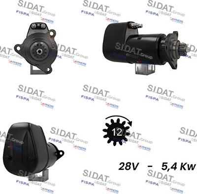 Sidat S24BH0103A2 - Стартер autocars.com.ua