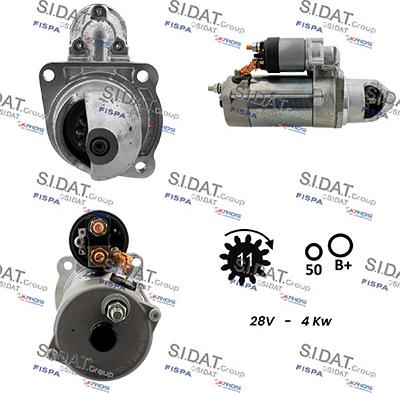 Sidat S24BH0107 - Стартер autodnr.net