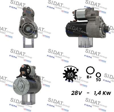 Sidat S24BH0145A2 - Стартер autodnr.net