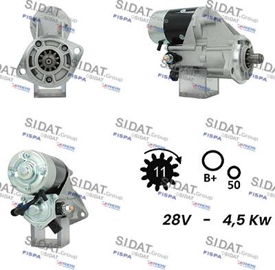 Sidat S24DE0154A2 - Стартер autodnr.net