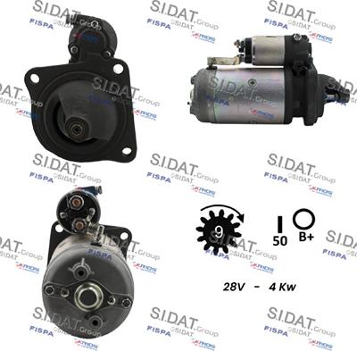 Sidat S24MA0036 - Стартер autocars.com.ua