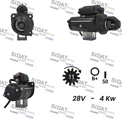 Sidat S24ML0150A2 - Стартер autocars.com.ua