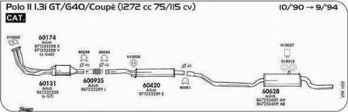 Sigam 600935 - Гофрована труба вихлопна система autocars.com.ua