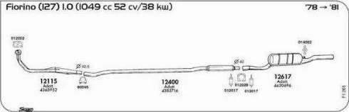 Sigam 012017 - Кронштейн, система випуску ОГ autocars.com.ua