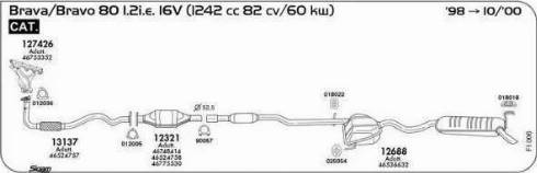 Sigam 012036 - Прокладка, труба вихлопного газу autocars.com.ua