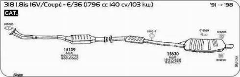 Sigam 015029 - Кронштейн, втулка, система випуску autocars.com.ua