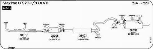 Sigam 038005 - Кільце ущільнювача, труба вихлопного газу autocars.com.ua