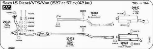 Sigam 020002 - Прокладка, труба вихлопного газу autocars.com.ua