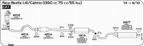 Sigam 010039 - Кронштейн, система випуску ОГ autocars.com.ua