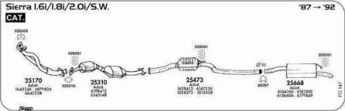 Sigam 025016 - Прокладка, труба вихлопного газу autocars.com.ua