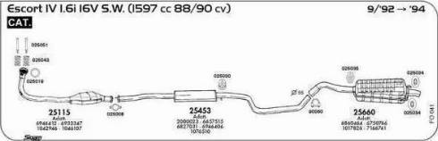 Sigam 025035 - Кронштейн, система випуску ОГ autocars.com.ua