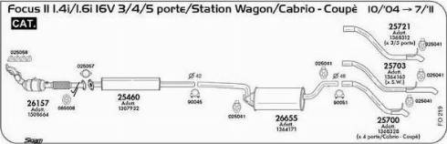 Sigam 025058 - Прокладка, труба вихлопного газу autocars.com.ua