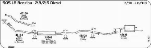 Sigam 032001 - Прокладка, труба вихлопного газу autocars.com.ua