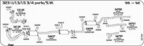 Sigam 034002 - Прокладка, труба вихлопного газу autocars.com.ua