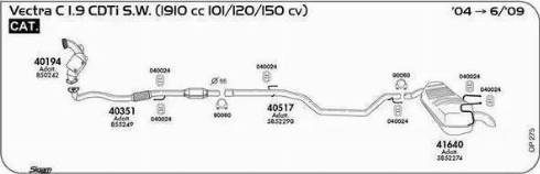 Sigam 040044 - Прокладка, труба вихлопного газу autocars.com.ua