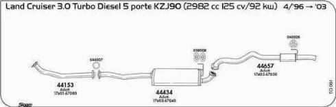 Sigam 040026 - Кронштейн, система випуску ОГ autocars.com.ua