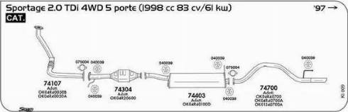 Sigam 040055 - Прокладка, труба вихлопного газу autocars.com.ua