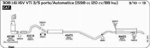 Sigam 045015 - Кронштейн, система випуску ОГ autocars.com.ua