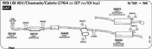 Sigam 050003 - Прокладка, труба вихлопного газу autocars.com.ua