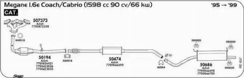 Sigam 507373 - Колектор, система випуску autocars.com.ua