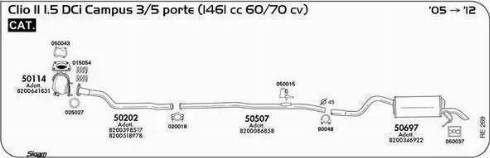 Sigam 050006 - Прокладка, труба вихлопного газу autocars.com.ua