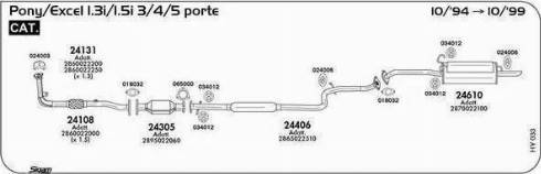 Sigam 024003 - Прокладка, труба вихлопного газу autocars.com.ua