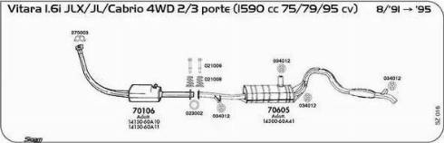 Sigam 070003 - Прокладка, труба вихлопного газу autocars.com.ua